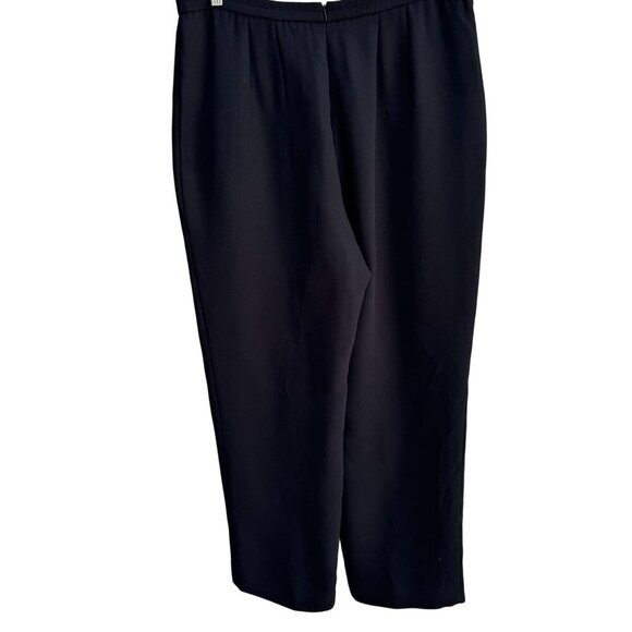 Coldwater Creek Womens High-Waisted Black Pleat Back Zipper Dress Pants Trousers - Picture 2 of 10